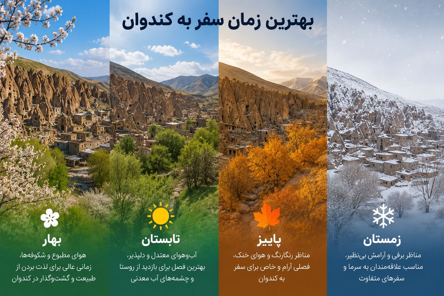 بهترین زمان سفر به کنداون