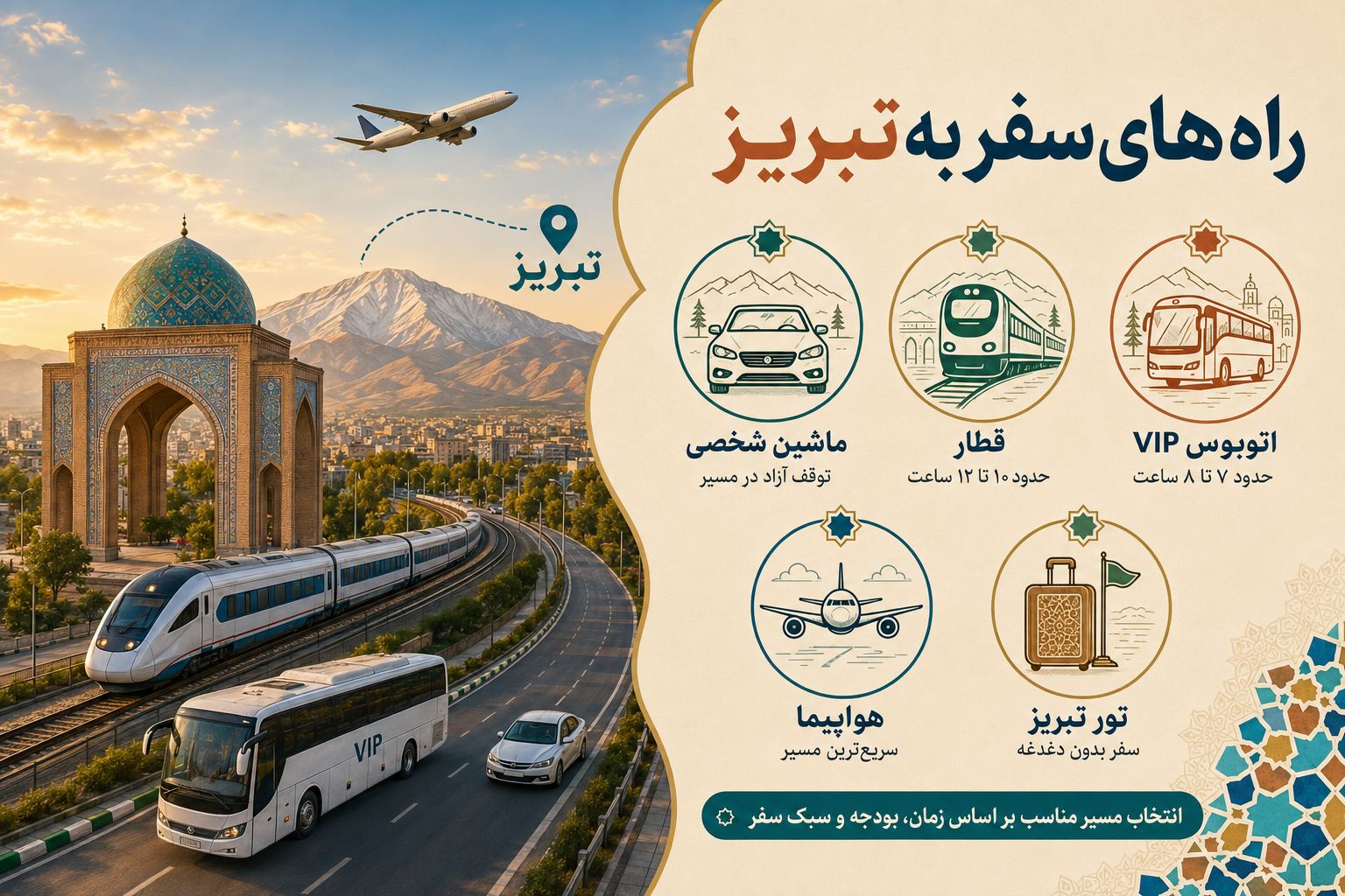 راهنمای سفر به تبریز